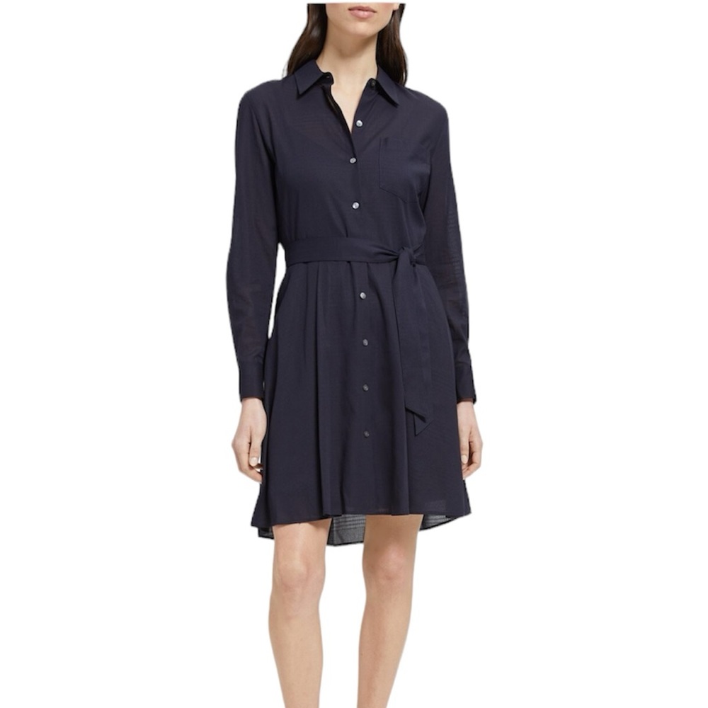 Theory Plaid Shirt Dress